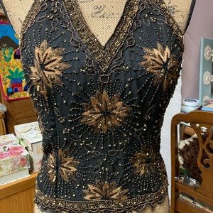 Halter top! Glamorous beaded halter top nwt